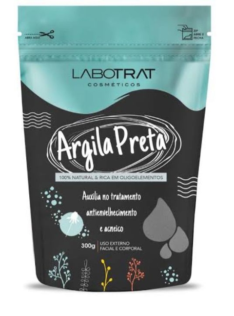 Máscara Argila Preta 300g - Labotrat Cosméticos