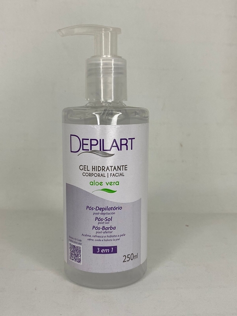 Gel Hidratante Pós Depilação Aloe Vera 250ml - Depilart