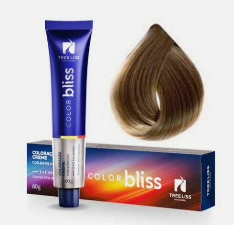 Coloração Sem Amônia Color Bliss 7.31 Louro Médio Bege 60g - Tree Liss