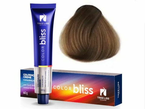 Coloração Sem Amônia Color Bliss 7.0 Louro Médio 60g - Tree Liss