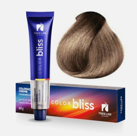 Coloração Sem Amônia Color Bliss 8.31 Louro Claro Bege 60g - Tree Liss