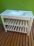 Vanitory de Madera con Cajon 1 Metro + Bacha + Griferia Lavatorio Clasica + Rejilla