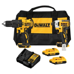 KIT ROTOMARTILLO DCD778 + ATORNILLADOR DCF887 CON ACCESORIOS DCK223D2-B3 DEWALT