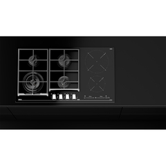 PARRILLA VITROCERÁMICA DE GAS E INDUCCIÓN DE 6 ZONAS DE COCINADO 220V