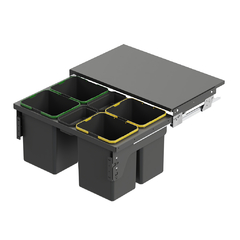 BOTE PARA BASURA ANTRACITA PARA GABINETE 600MM 503.62.304 - comprar en línea