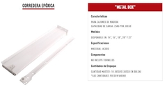 CORREDERA METAL BOX 450MM BCO 3518 - comprar en línea