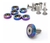 Arandelas Tornasoladas M6 Anodizadas X 8 Auto Moto - comprar online