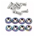 Arandelas Tornasoladas M6 Anodizadas X 8 Auto Moto