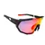 OCULOS CICLISMO EL56 LENTE POLICARBONATO COLORS UV400 PRETO/VERMELHO - Girobh Bike Store