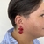 Brinco Beatriz Vermelho - Le Cute Cut | Acessórios em Acrílico