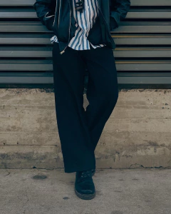 pantalon casual recto negro - Esencia
