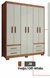Guarda-roupa Casal 6 Portas 4 Gavetas Primacy - loja online