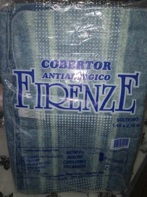 Kit com 10 cobertor Firenze Solteiro Antialérgico