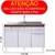 Balcão para Pia 120cm 3 Portas 1 Gaveta - Moveis Angular