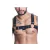 Harness em Elastico Preto com Metal