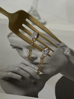 Brinco gota com pontos de luz Shine - Petit Palais Jewelry