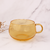 Tazas doble vidrio 250ml - con Manija transparente - Ambar - comprar online
