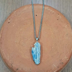 Pingente Cianita azul bruta