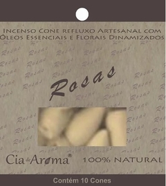 Incenso cone cascata Rosas cia de aroma 8und - comprar online
