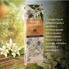 Incenso Flor de laranjeira 9 varetas nirvana - comprar online