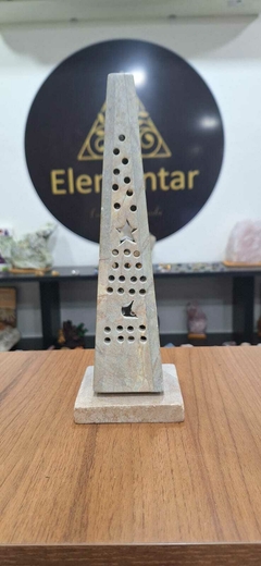 Incensário Torre Pedra 30cm