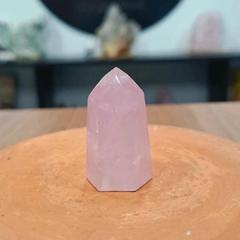 Ponta Quartzo rosa gerador 35g 4cm