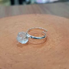 Anel Quartzo Cristal regulável
