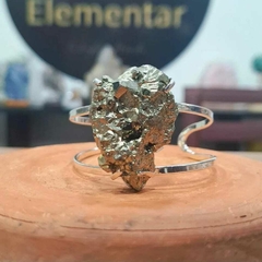 Bracelete Pirita chilena premium Prateado