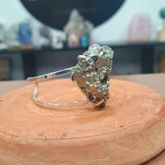 Bracelete Pirita chilena premium Prateado na internet