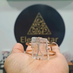 Bracelete Calcita optica premium acabamento dourado na internet