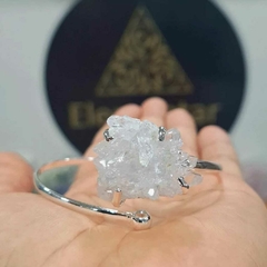 Bracelete curvilíneo Cristal Drusa na internet