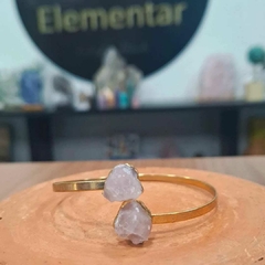 Bracelete Quartzo rosa duplo