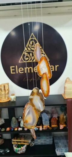Sino dos ventos em chapa de àgata natural 45cm na internet
