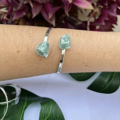 Imagem do Bracelete Quartzo verde duplo Ajustável