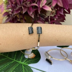 Bracelete Turmalina negra dupla - comprar online