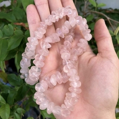 Choker Quartzo Rosa premium - comprar online