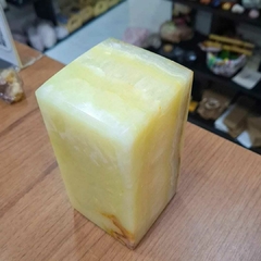 Monolito ônix amarelo 2800g 20cm altura - comprar online