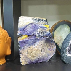Geodo Luminária Ágata natural polida grande 1750g - comprar online