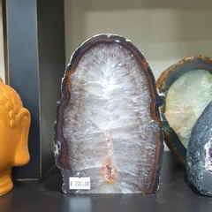 Geodo Luminária Ágata natural polida grande 1750g