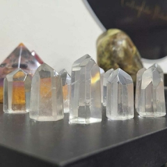 Mini pontas de cristal de quartzo gerador 25mm