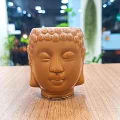 Buda cabeça em cerâmica vaso 8cm - Elementar