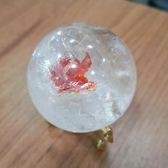 Esfera Cristal quartzo extra com detalhe 6cm diâmetro na internet