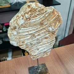Escultura pedestal Selenita com Gipsita 34cm - comprar online