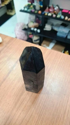 Ponta de Quartzo fumê 14cm 500G - comprar online
