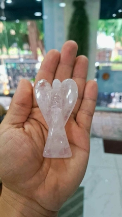 Anjo de cristal de quartzo 7cm na internet