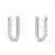 Argola Retangular Cravejada - comprar online