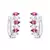 Argola Navete Rubi Rose - comprar online