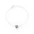 Pulseira Coração Água Marinha - comprar online