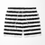 Kit 2 Shorts Bermudas Resina Liso e Listrado Masculino Tactel - comprar online