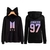 Blusa de Moletom Infantil Orelhinha BTS Jung Kook 97 Kpoop Capuz e Bolso.
